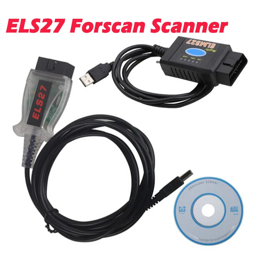 Диагностический сканер V2.3.8 ELS27 Forscan PIC24HJ128GP + FTDI для Ford Cars ELM327 USB-щетка Скрытая