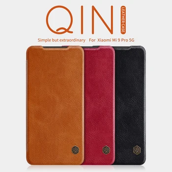 

For xiaomi mi9 Pro 5G case NILLKIN Qin smart wake up Flip Leather Case For Xiaomi Mi cc9/cc9E/mi9 lite/Mi A3/Poco F1 Wallet Case