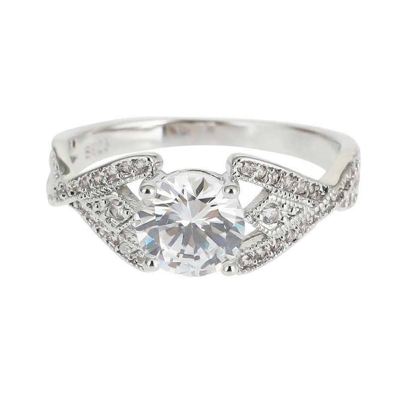 Новое Изысканное серебряное обручальное кольцо с цирконом для женщин Bijoux Anel Femme обручальное кольцо, украшения для бракосочетания подарок