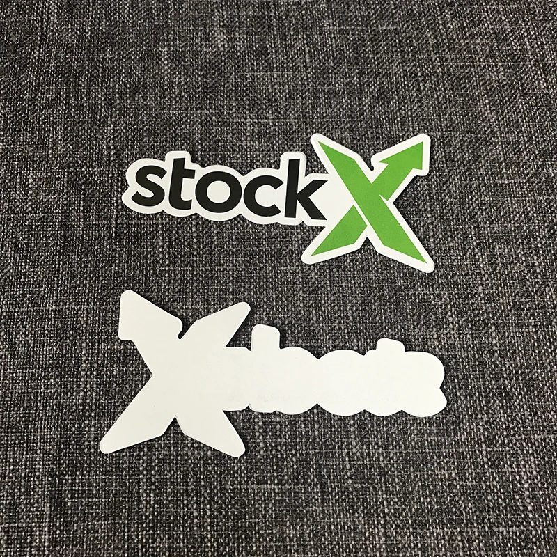 5 компл./лот X зеленый Круговой Тег Rcode в Стикеры флаер карты Аутентичные StockX Пластик Пряжка для обуви аксессуары