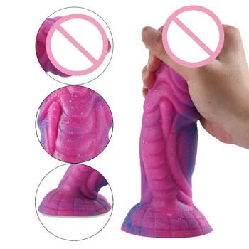 Silicone Animal Monster Dildo Dog Dick Realistic Suction Cup Anal Dragon Dildos Adult Penis Cock For Women Female Masturbation 2
