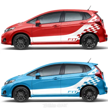 

Car stickers FOR Honda FIT GK5 body appearance modified car stickers JAZZ decorative stickers decal color bars