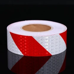 Ruban de sécurité réfléchissant en PVC, adhésif haute visibilité pour la circulation routière, autocollant de signalisation pour chantier, 5cm x 50m 