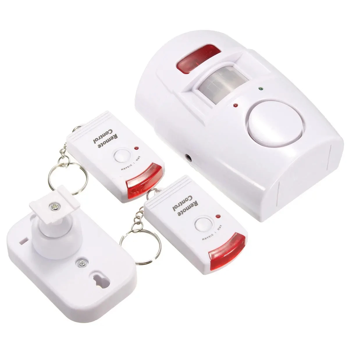 Home Security System IR Infrared Motion Sensor Alarm Detector 105dB Alarm Monitor Wireless Alarm system+2 remote controller home security panic button Alarms & Sensors