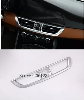 

Car Styling Accessories ABS Matte Interior Middle Console Air Vent Outlet Frame Cover Trim 1PCS For Alfa Romeo Giulia 2017 2018