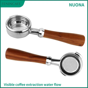 

NUOVA Coffee Machine Bottomless Portafilter Solid Wood Handle Bottomless Filter Basket NUOVA Semi-automatic Coffee Machine Serie
