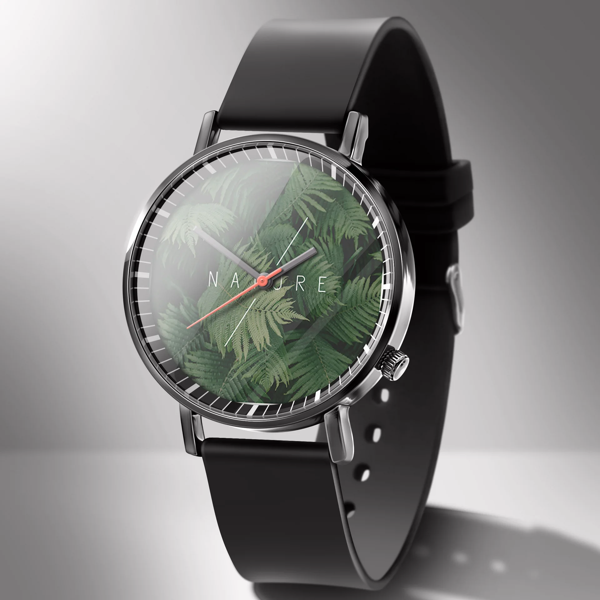 

Scenery English Lettered Watch Fashion Students Times Trend Korean-style Men Ladies' Watch Quartz Watch