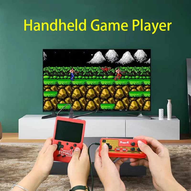 

Hot Portable Handheld Game Players Retro Game Console Built-In 400 Games Support 2 Player 8-Bit 3.0 Inch for Child Nostalgic