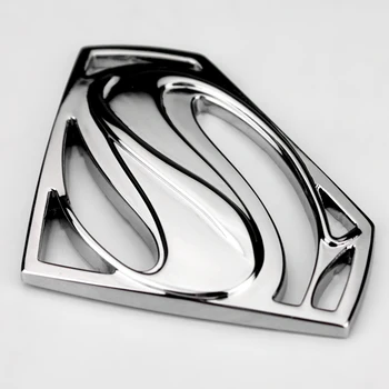 

3D 3M chrome emblem Auto logo Superman badge metal Motorcycle accessories Car styling Funny car stickers