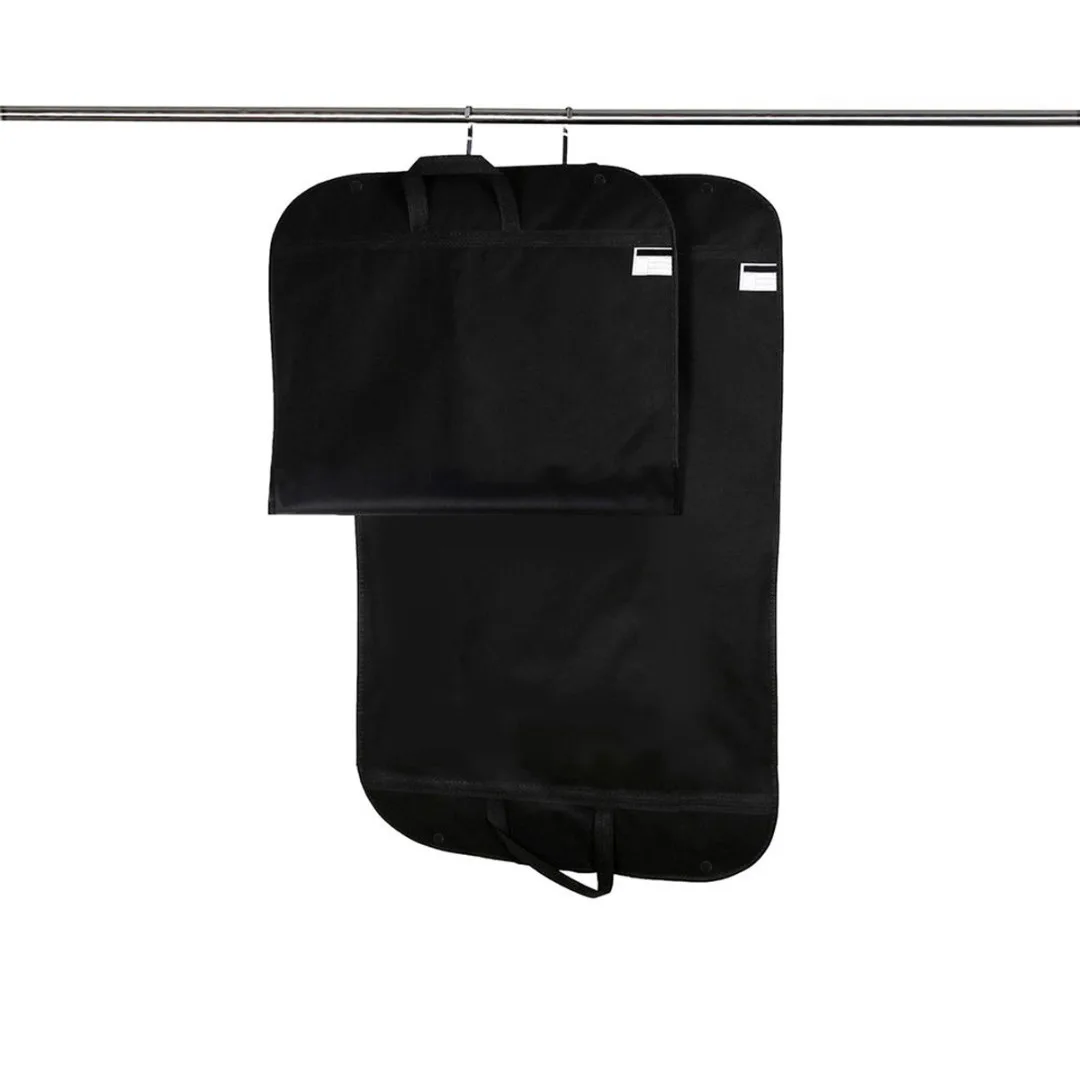 Black Suit Garment Bag Cover Non Woven Waterproof Fabrics Dress Storage Garment Bag Wedding Travel Clothes Dust Covers Protector
