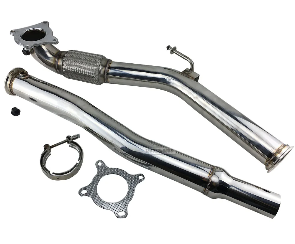 Turbo Catless Downpipe Exhaust 2.0T Decat Cat delet RACING 3.0