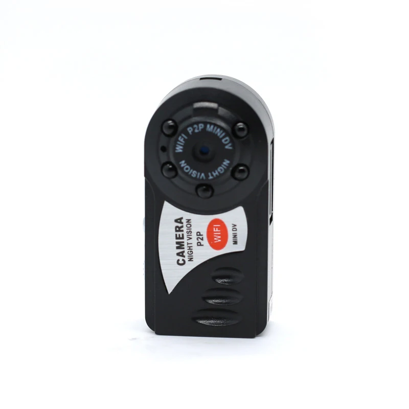 

HD 720P Q7 Mini Camera Wifi P2P Infrared Night Vision Small Camera DV DVR Wireless IP Cam Video Camcorder Recorder Base Holder