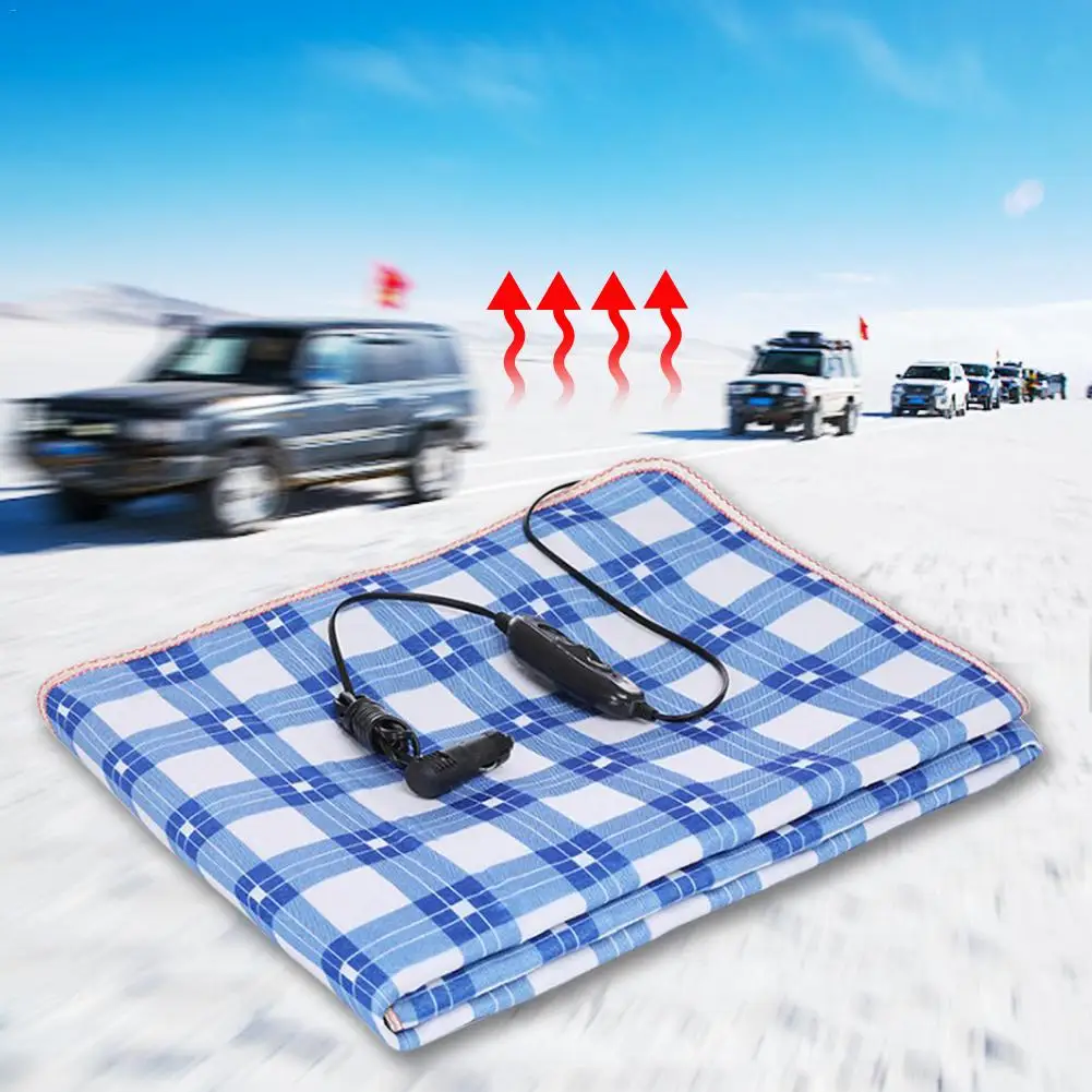 

Car Electric Heating Blanket With Cigarette Lighter Electric Heating Quilt Large Truck Electric Heating Cushion 24V