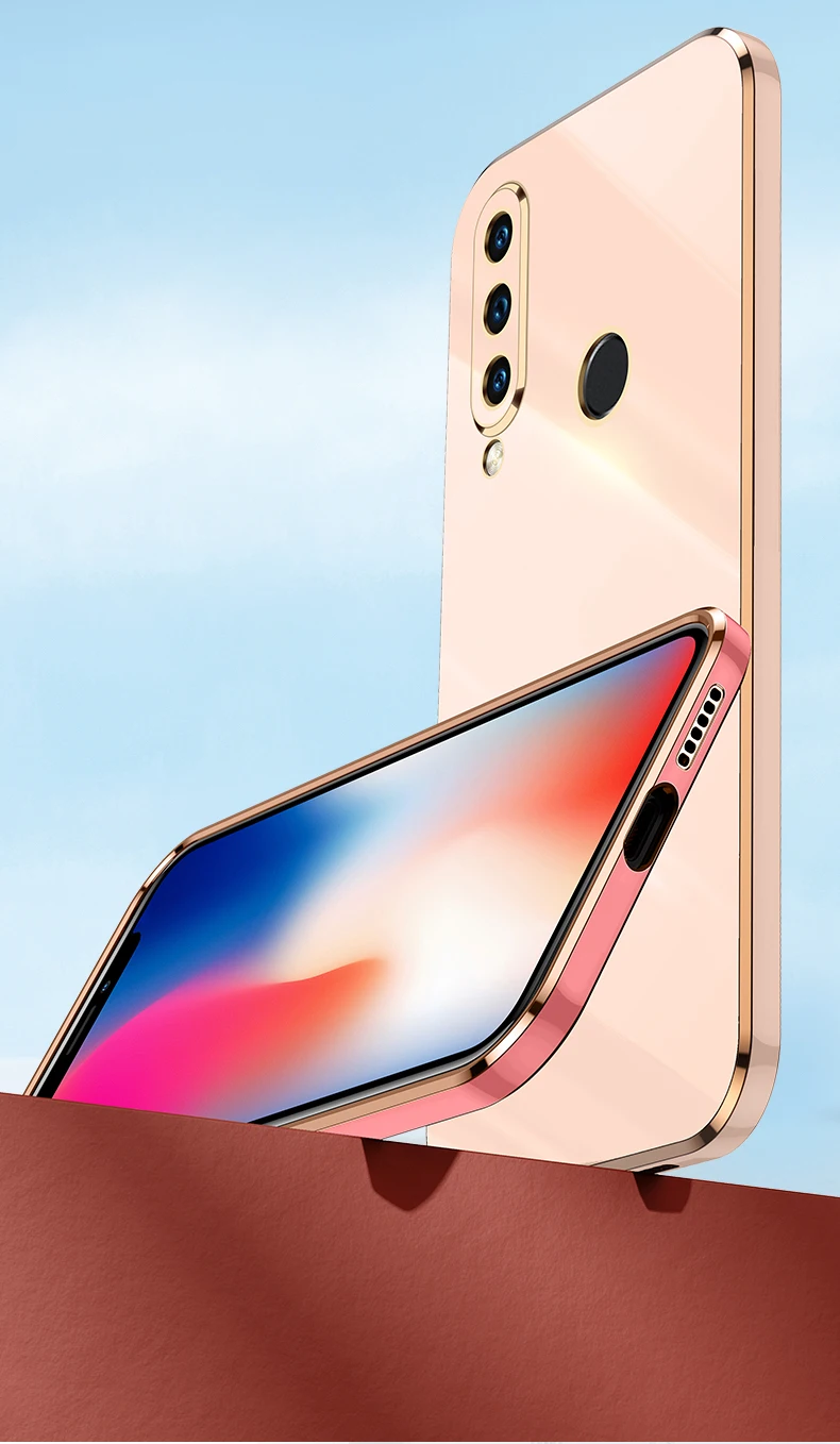 Square Plating Back Cover Case for Huawei P30 Lite Nova 4E Honor 20 S Russia Soft Silicone Mobile Phone Funda P 30 Honor20 20S