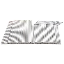 100pcs Metal Straws Can Be Reused 304 Stainless Steel Drinking Water Pipes 215 Mm x 6 Mm Curved Straws And 50 Straight Straws