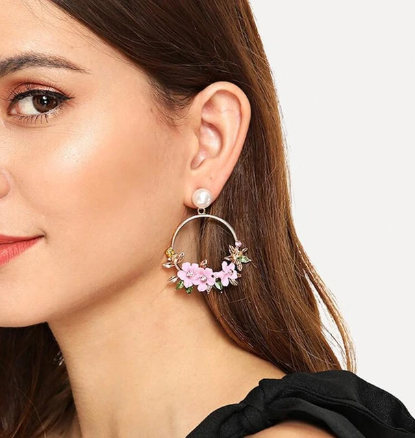 Two Flower Earrings – Rama India