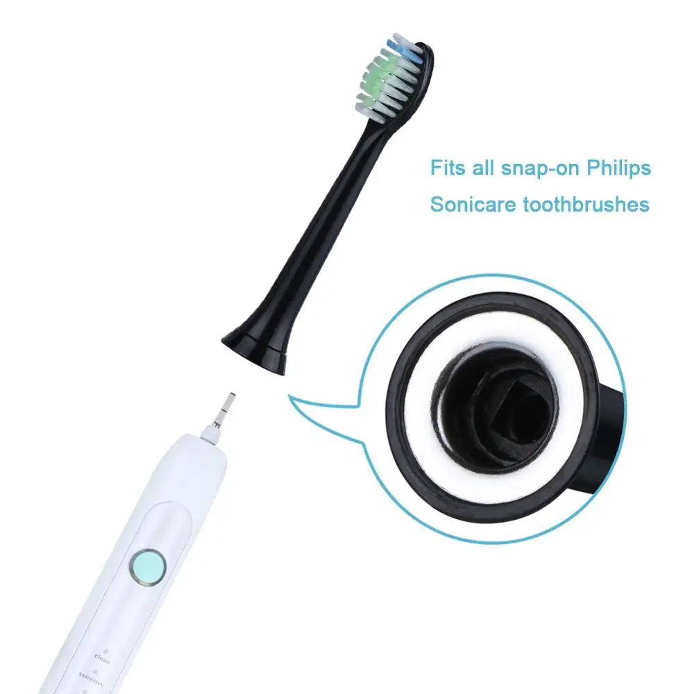 4 шт. черная электрическая звуковая сменная зубная щетка для Philips Sonicare Diamondclean