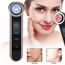 Бытовой РЧ светодиодный, фотонный косметическое терапевтическое устройство против старения лица подтягивание морщины вокруг глаз уход за кожей лица инструменты 4