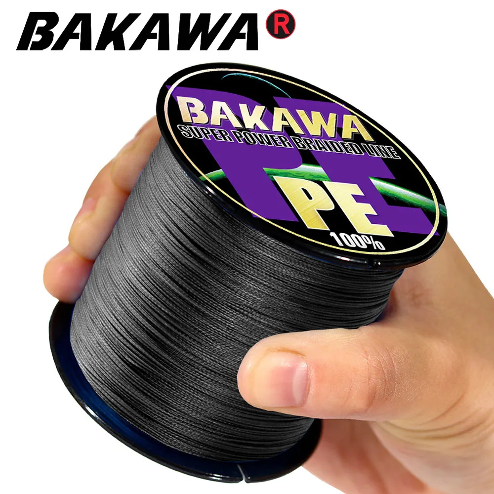 BAKAWA Fishing Line Japanese Multifilament 4 Strands 300M PE Strong