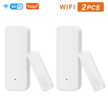 

Tuya Smart WiFi Zigbee Door Sensor Alarm Window Open Closed Detector Smart Life APP Alert Security System With Alexa Google Home