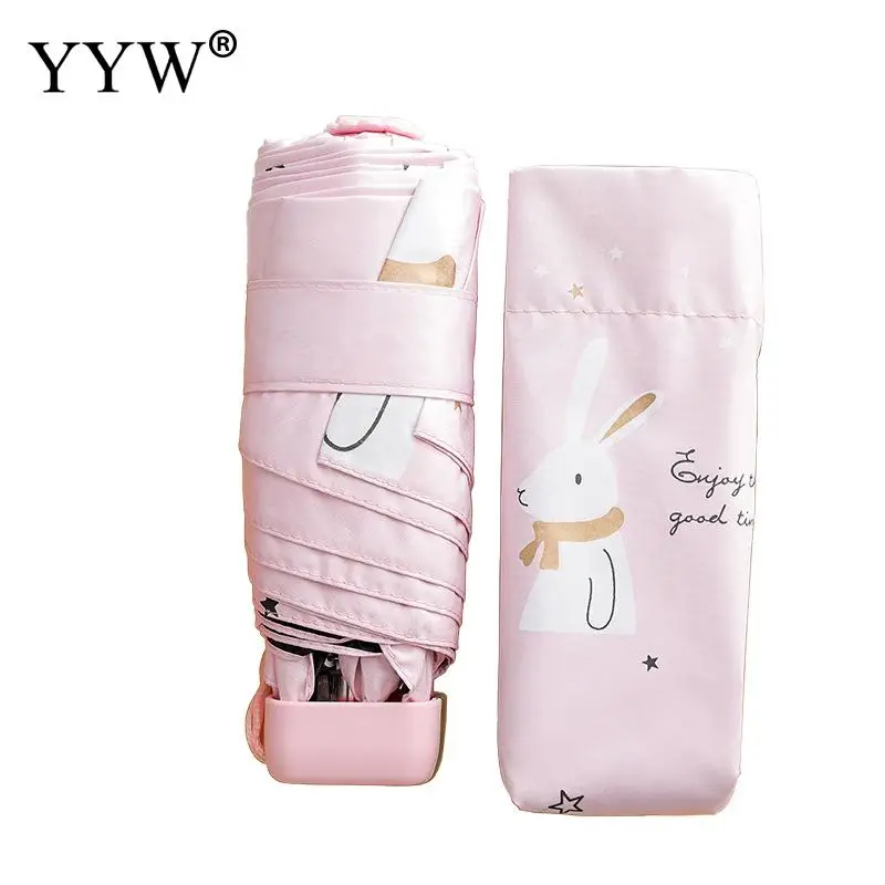 Складной зонтик женские зонты Paraguas Rain Sun Anti-Uv зонтик винил& Pongee Ambrella унисекс розовый Guarda Chuva