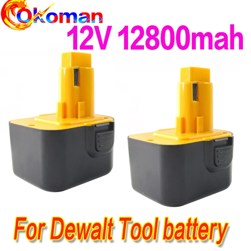 12V 12800mAh батарея электрического инструмента для Dewalt DE9074 DC9071 DE9037 DE9071 DE9075 DW9071 DW9072 DW9074