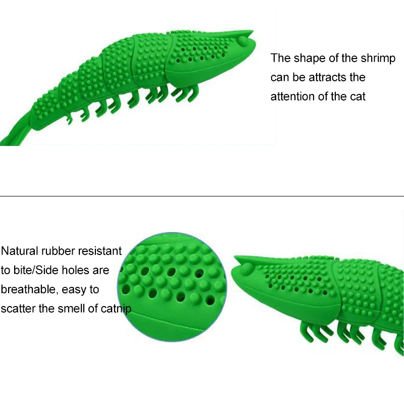 Стиль в форме креветки чистки зубов палка для домашних животных кошек жевательные игрушки милая собака кошка игрушечная зубная щетка Интерактивная забавная игрушка для котенка