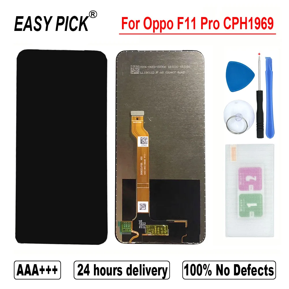 

LCD Display Touch Screen Digitizer Assembly Free Tools For OPPO F11 Pro CPH1969