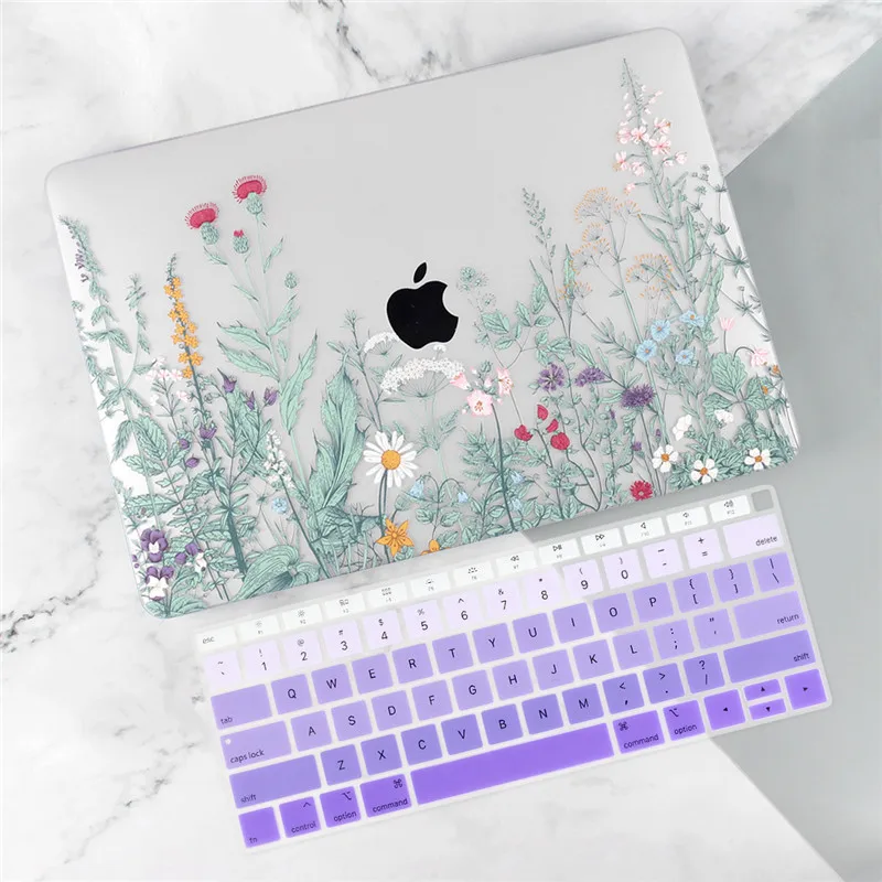 Чехол для ноутбука MacBook Air 12 11 Pro 13 15 retina A1502 mac book 12 13 1" Touch bar A1708 A2159 A1989 жесткий чехол - Цвет: J265