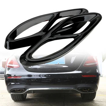 

Automobiles Tail Throat Decor Frame Car Styling Exhaust Pipe Tail Cover Trim For Mercedes Benz A B C E GLE GLS Auto Accessories
