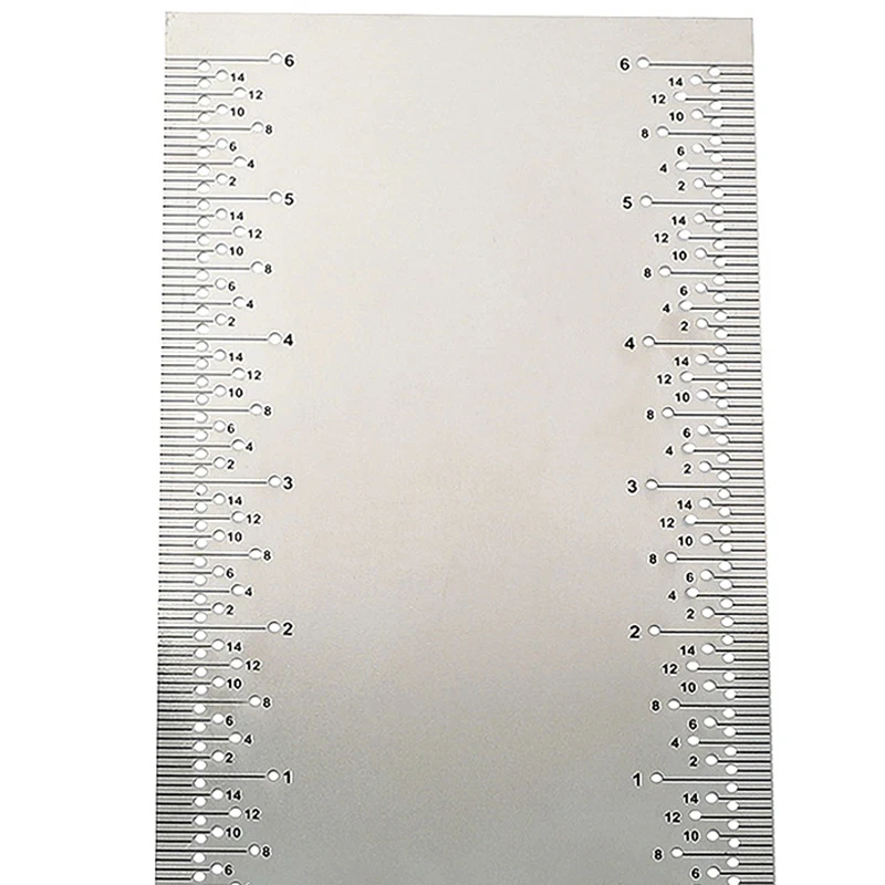 Hot Stainless Steel with Base Multi-Function Woodworking Dash Ruler DIY Rule