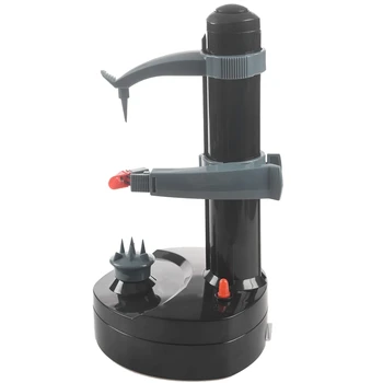 

Multifunction Electric Peeler For Fruit Vegetables Automatic Stainless Steel Apple Peeler Kitchen Potato Cutter Machine Black