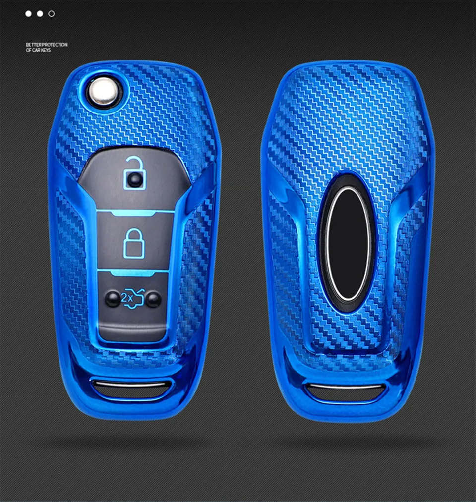 Cover chiave telecomando per Ford Fusion Fiesta Escort Mondeo Everest Ranger 2019 S Max Kuga 2 Focus MK3 - H6ba0a7157e4f479cb9f4e178ede37bc3P