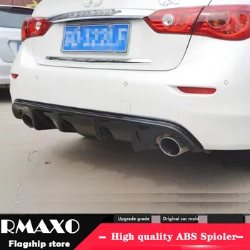 

For Infiniti Q50 ABS Rear Bumper Diffuser Bumpers Protector For 2017-2018 Q50 Body kit bumper rear lip rear spoiler