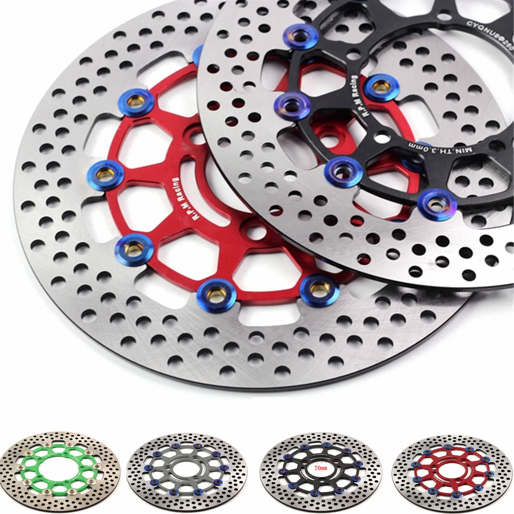 Disco de freno de disco flotante Universal CNC para motocicleta, 3 agujeros, 260x70mm/5 260x60mm, para moto, Scooter, Honda, Yamaha| Discos de freno| - AliExpress