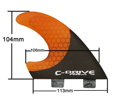 FCS база углеродного волокна и соты для серфинга плавники Близнецы плавники - Цвет: FCS201