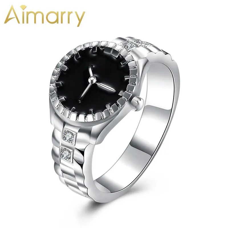 Aimarry 925 стерлингового серебра ювелирные изделия AAA циркон кольцо для женщин вечерние день рождения обручение