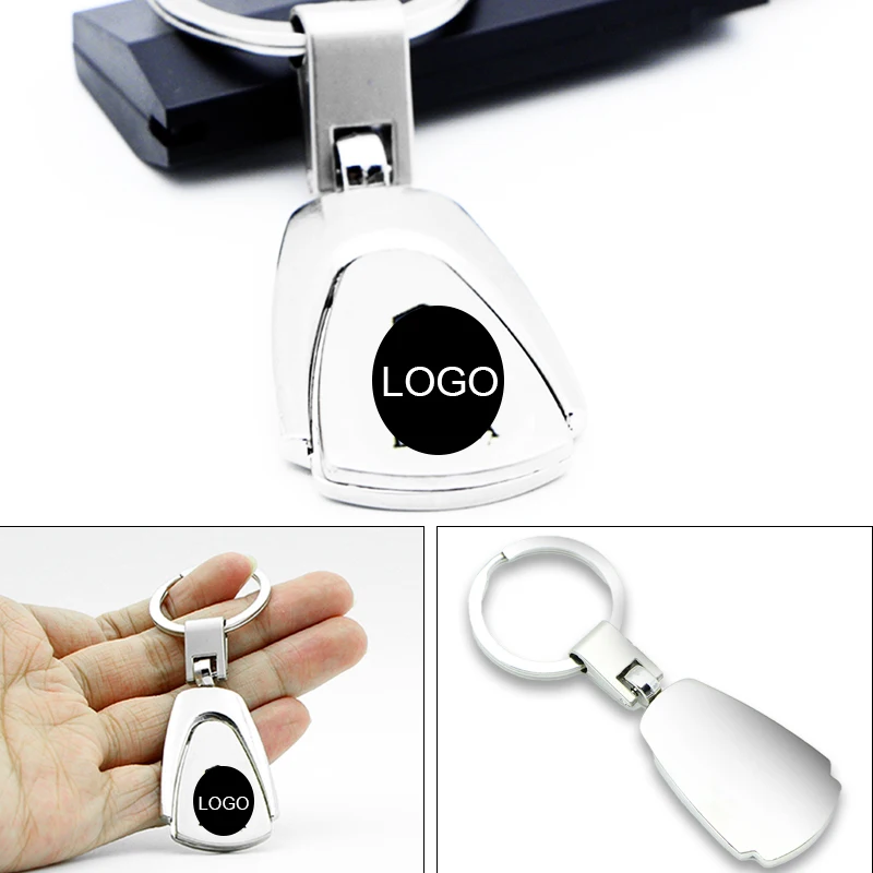 

3D Metal Emblem Keychain Key Chain Key Rings Logo For VWs Volkswagens CC Sagitar Sharan 7N Golf Jetta Passat T-ROC Car Goods