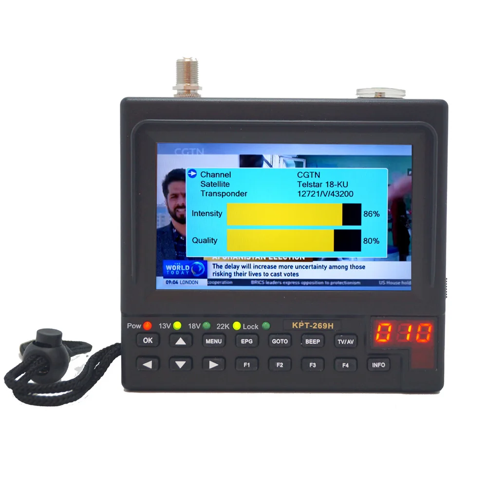 KPT-269H DVB-S2 SatelliteFinder Full HD цифровой спутниковый ТВ приемник искатель метр MPEG-4 модулятор HDMI DVB-S спутниковый искатель