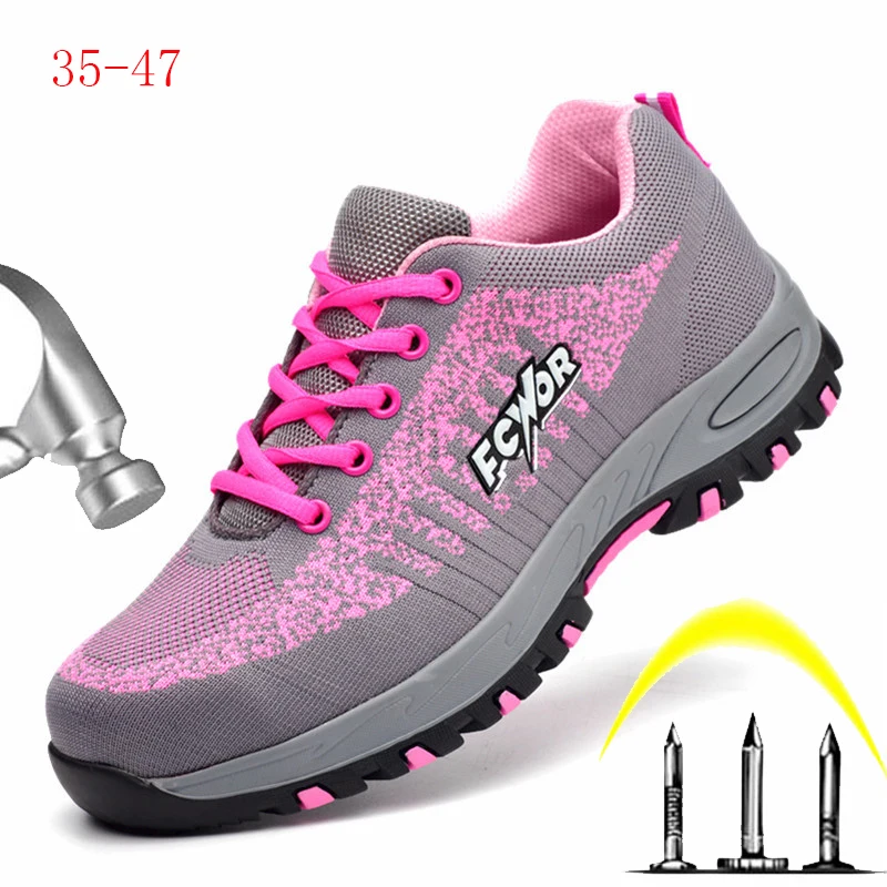 

Steel Head Women's Shoes Men's Non-slip Wear-resistant Safety Shoes Breathable Strong Anti-smashing Stab-resistant Work Shoes