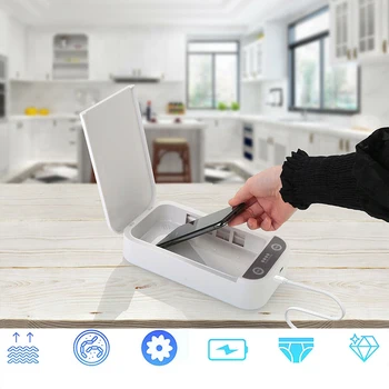 

Cleaning Up To 99.9% Portable UV Microbiological Cleaner Box Storage USB Compact Size And Lightweight