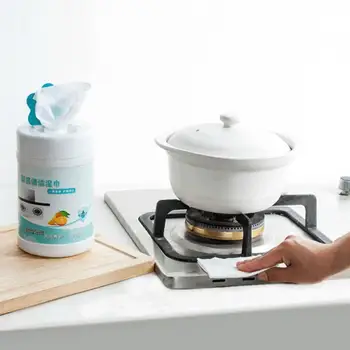 

Multi-purpose Non-woven Fabric Disposable Kitchen Cleaning Cloth Removable Dish Cloth Scouring Pad Kitchen Cleaning
