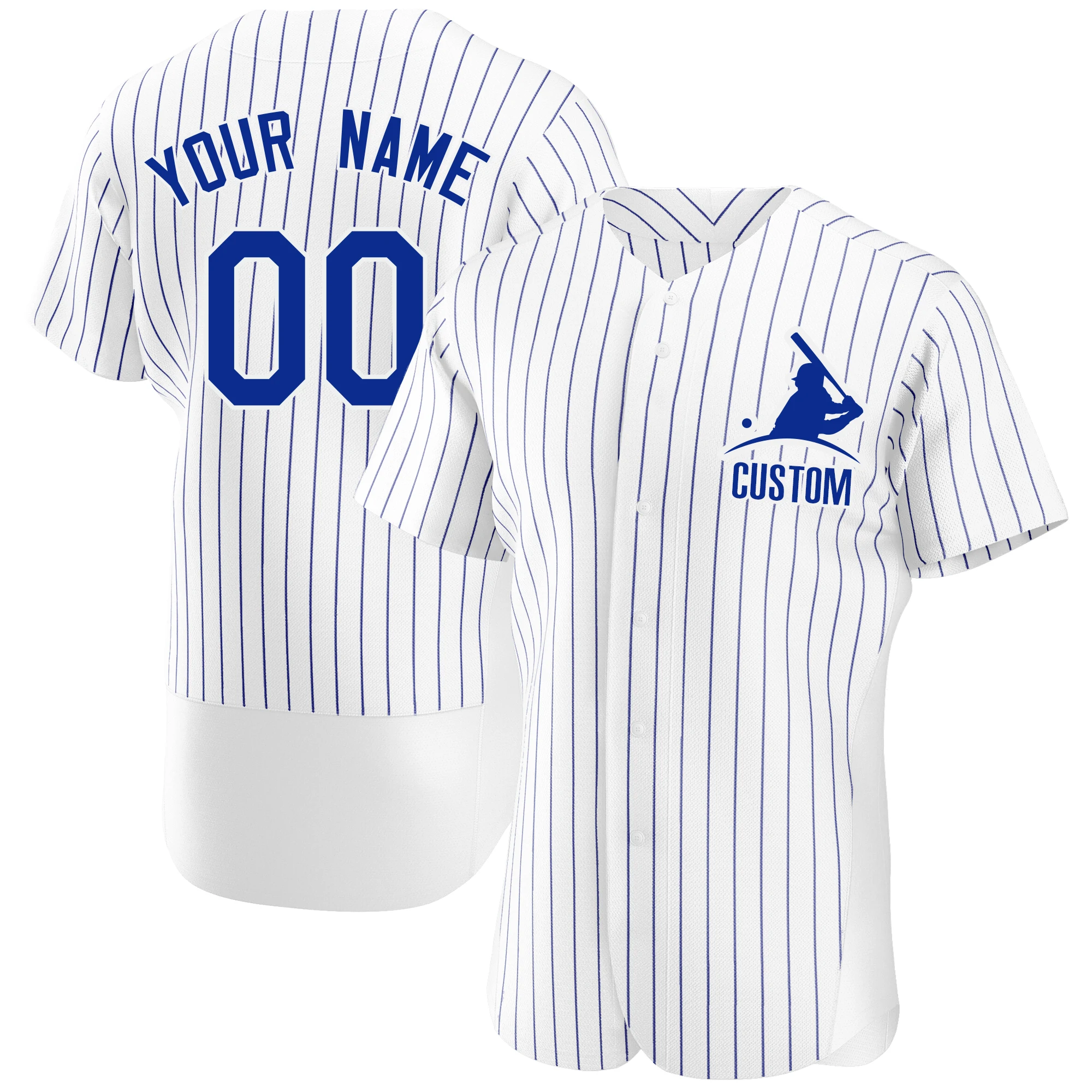 Personalized Baseball Jersey Striped High Quality Baseball Shirt Printed Name Number White Shirt Men/Lady/Youth