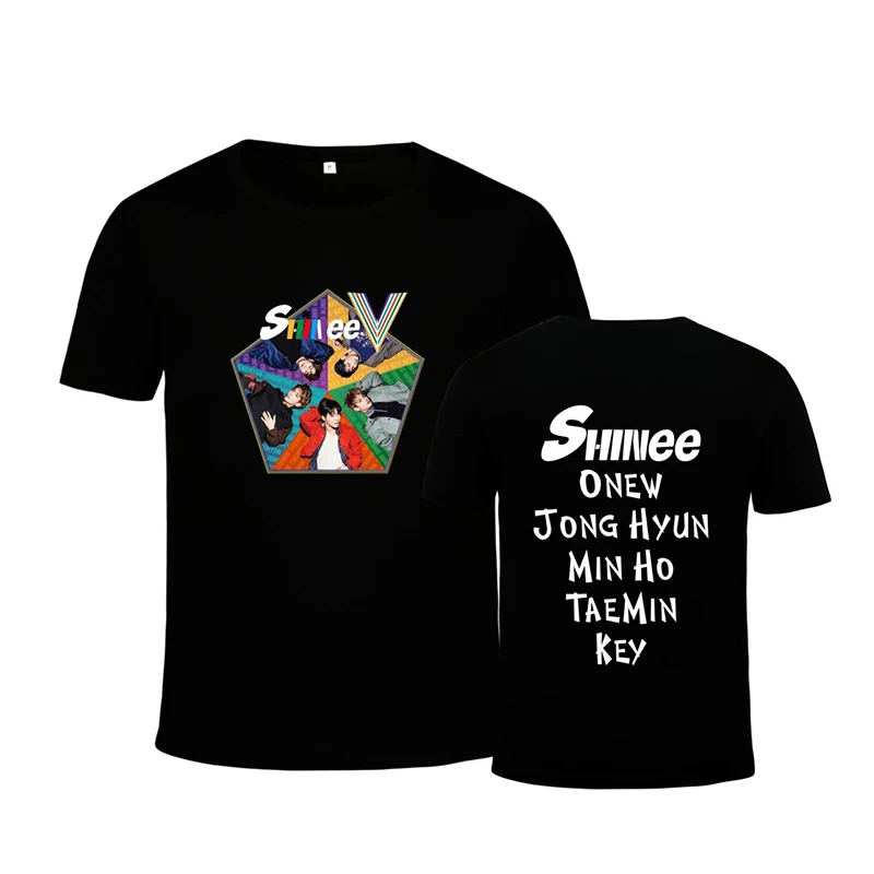 Kpop корейской моды 5TH альбом пять ONEW ключ Минью TAEMIN JONGHYUN из хлопчатобумажной ткани