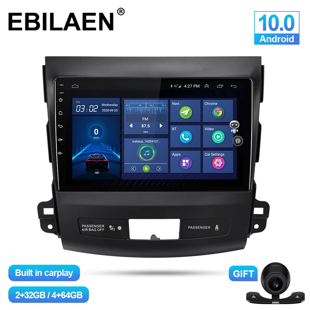 US $177.46 EBILAEN Car Multimedia Player For Mitsubishi Outlander Xl 20052014 Android 100 Autoradio GPS Navigation DSP IPS Headunit 4G
