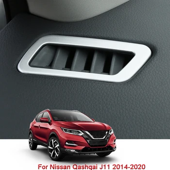 

For Nissan Qashqai J11 2014-2020 Car Styling Dashboard Outlet Vent Frame Sequins Internal Air Pannel Outlet Interior Moulding
