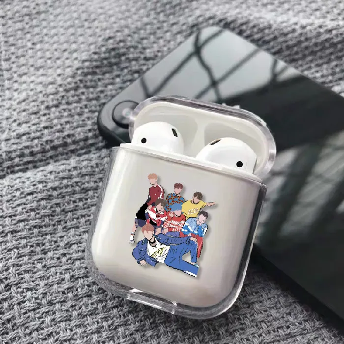 Чехол для наушников Travis Scott Ariana Grande Billie Eilish KPop для Apple iPhone, зарядная коробка для AirPods Pro, жесткий защитный чехол - Цвет: 7