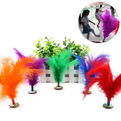 2Pcs Feather Kick Shuttlecock Kids Toy Sport Exercise Outdoor Game