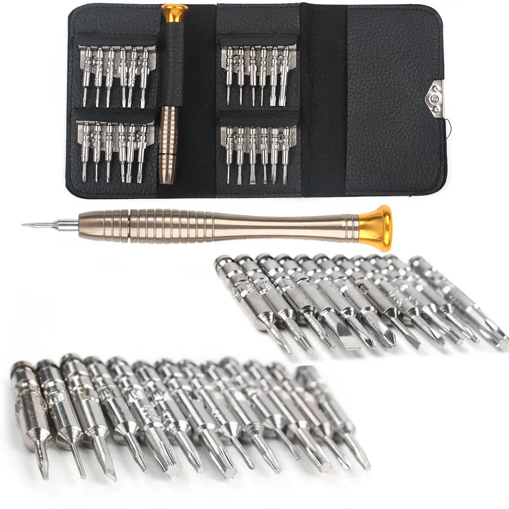

25 in 1 Screwdriver Set Opening Repair Tool Kit For Phone 8 7 6 Cellphone Watch