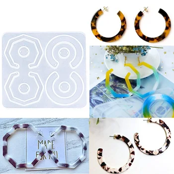 

Earring Necklace Pendant Silicone Casting Mold DIY Handmade Craft For Making Pendants Earrings Or Other Jewelry
